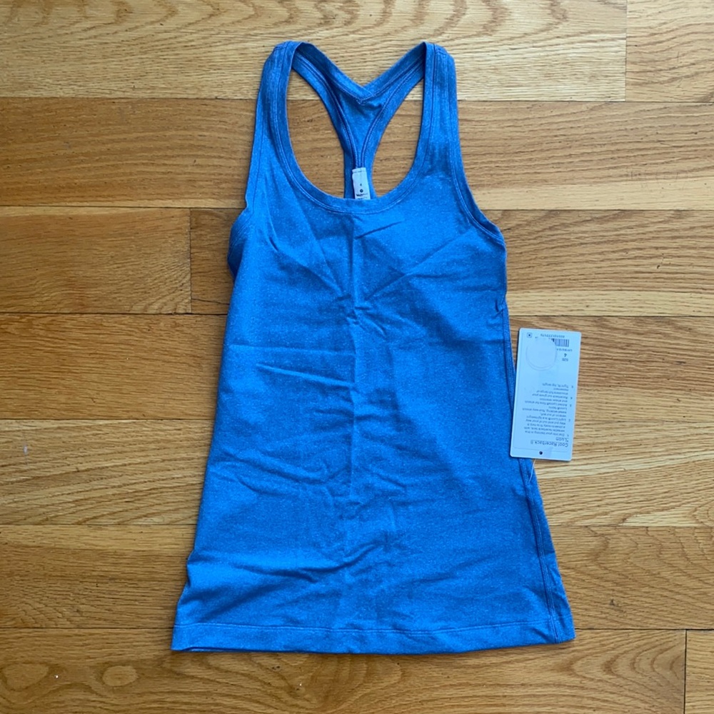 NWT Lululemon Luon Blue Cool Racerback II Tank 4,S